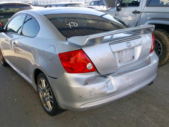 JTKDE167X70152769 - 2007 TOYOTA SCION TC SILVER photo 9