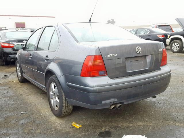 3VWSE69M13M062105 - 2003 VOLKSWAGEN JETTA GLS GRAY photo 3