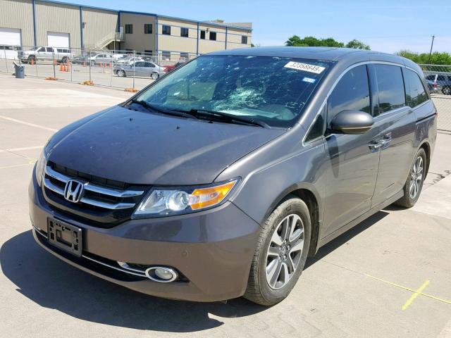 5FNRL5H98EB085905 - 2014 HONDA ODYSSEY TO GRAY photo 2