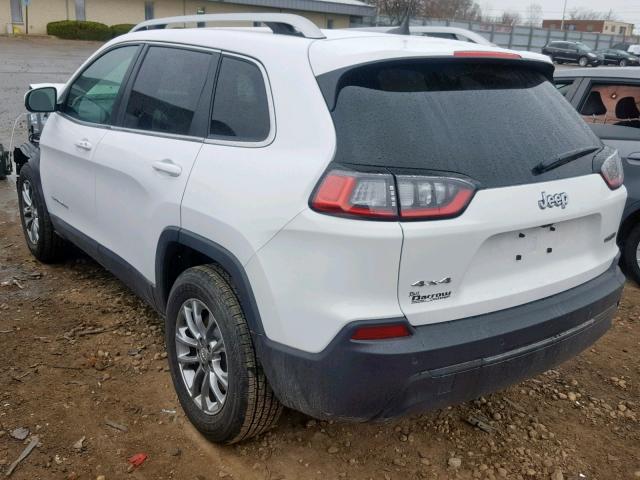 1C4PJMLB5KD354611 - 2019 JEEP CHEROKEE L WHITE photo 3