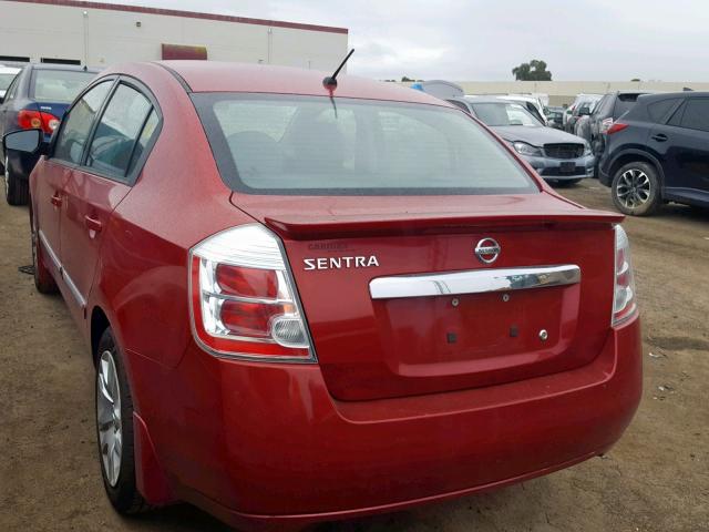 3N1AB6APXCL762758 - 2012 NISSAN SENTRA 2.0 RED photo 3