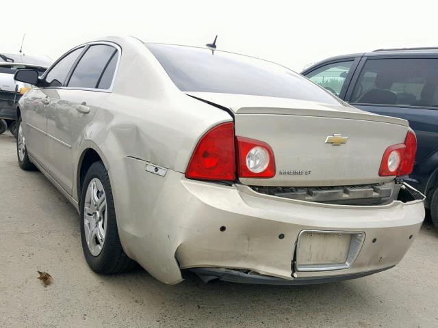 1G1ZC5E10BF155072 - 2011 CHEVROLET MALIBU 1LT 金色 照片 3