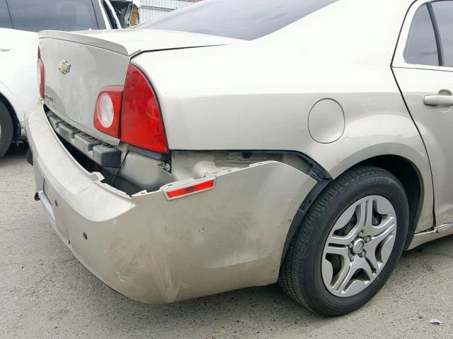 1G1ZC5E10BF155072 - 2011 CHEVROLET MALIBU 1LT 金色 照片 9