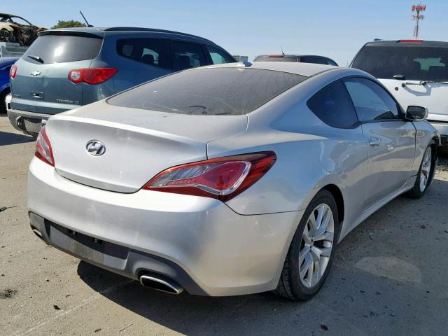 KMHHT6KDXDU100159 - 2013 HYUNDAI GENESIS CO SILVER photo 4