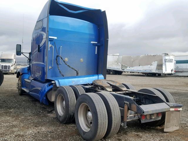 1XKAD49X4BJ276134 - 2011 KENWORTH CONSTRUCTI BLUE photo 3