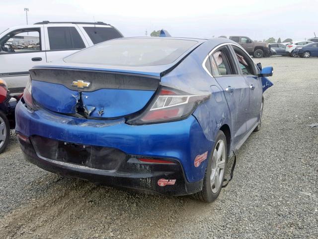 1G1RC6S51JU136165 - 2018 CHEVROLET VOLT LT BLUE photo 4