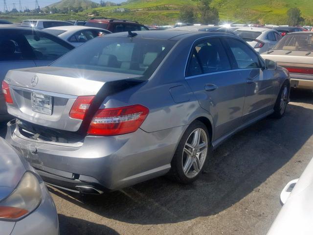 WDDHF5GBXBA440932 - 2011 MERCEDES-BENZ E 350 GRAY photo 4