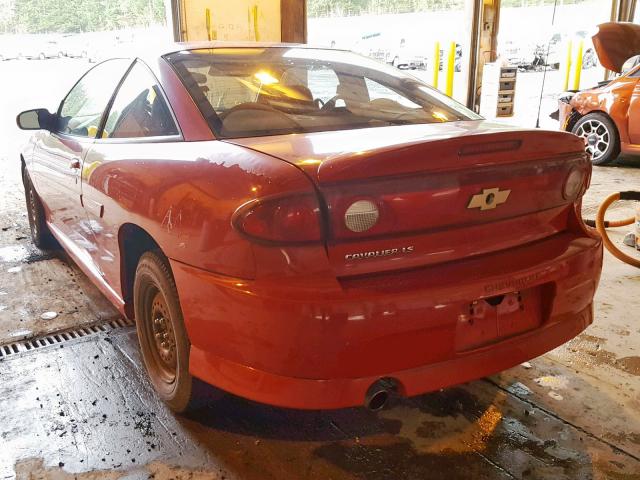 1G1JH12FX47157772 - 2004 CHEVROLET CAVALIER L RED photo 3