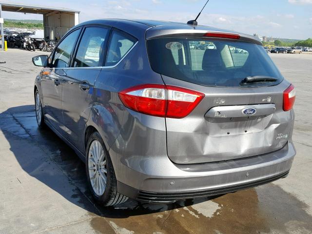 1FADP5BU4DL514891 - 2013 FORD C-MAX SEL GRAY photo 3