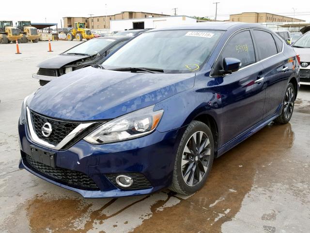 3N1CB7AP4HY212528 - 2017 NISSAN SENTRA SR BLUE photo 2