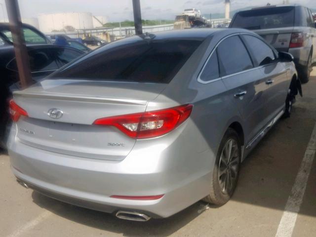 5NPE34AFXGH324836 - 2016 HYUNDAI SONATA SPO GRAY photo 4