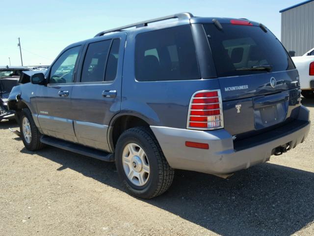 4M2ZU86E02ZJ26090 - 2002 MERCURY MOUNTAINEE BLUE photo 3