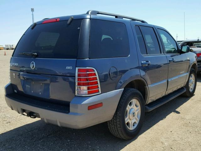 4M2ZU86E02ZJ26090 - 2002 MERCURY MOUNTAINEE BLUE photo 4