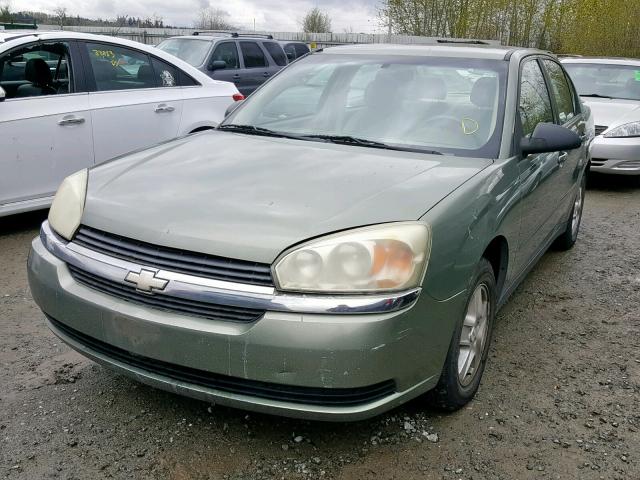 1G1ZT54815F180968 - 2005 CHEVROLET MALIBU LS GREEN photo 2