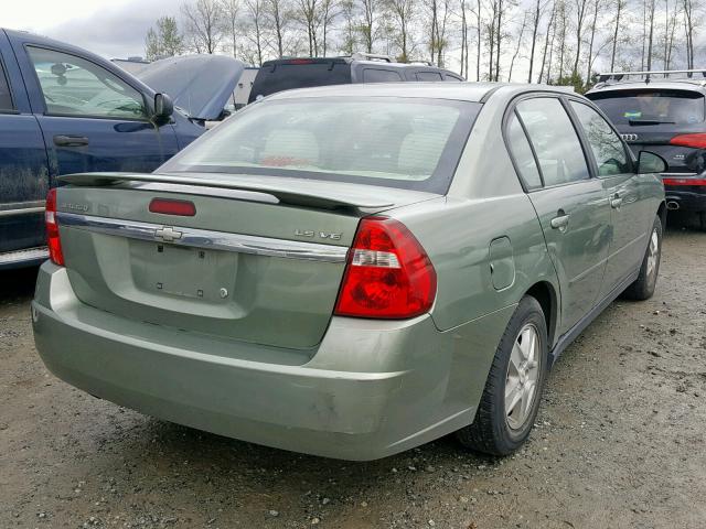 1G1ZT54815F180968 - 2005 CHEVROLET MALIBU LS GREEN photo 4