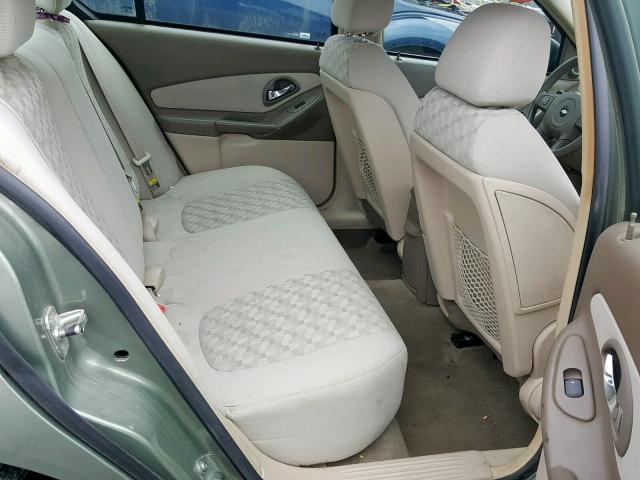 1G1ZT54815F180968 - 2005 CHEVROLET MALIBU LS GREEN photo 6