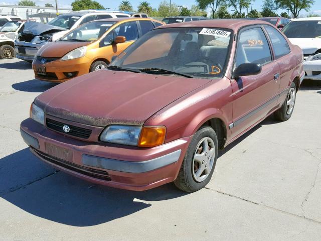 JT2EL56D8S0015362 - 1995 TOYOTA TERCEL DX RED photo 2