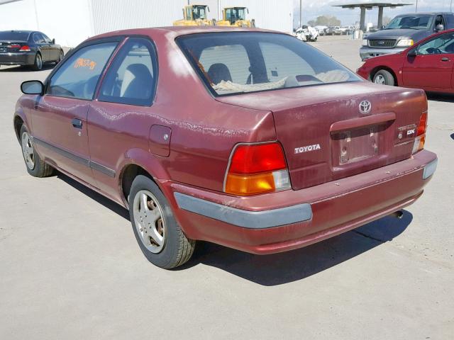 JT2EL56D8S0015362 - 1995 TOYOTA TERCEL DX RED photo 3