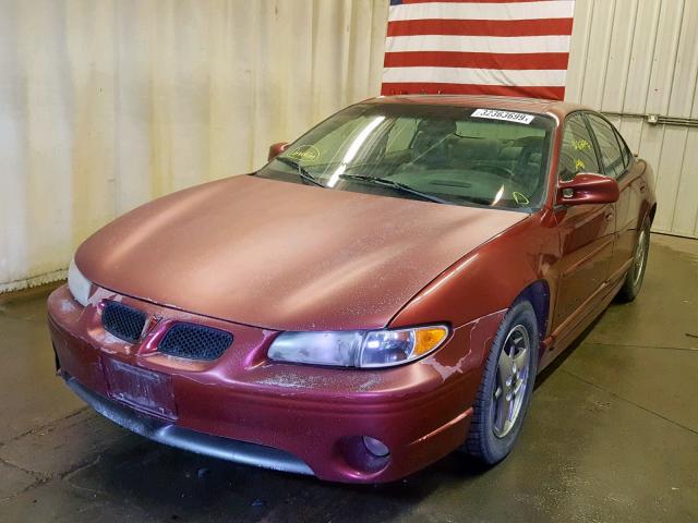 1G2WP52K72F171883 - 2002 PONTIAC GRAND PRIX MAROON photo 2