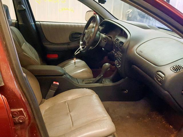 1G2WP52K72F171883 - 2002 PONTIAC GRAND PRIX MAROON photo 5