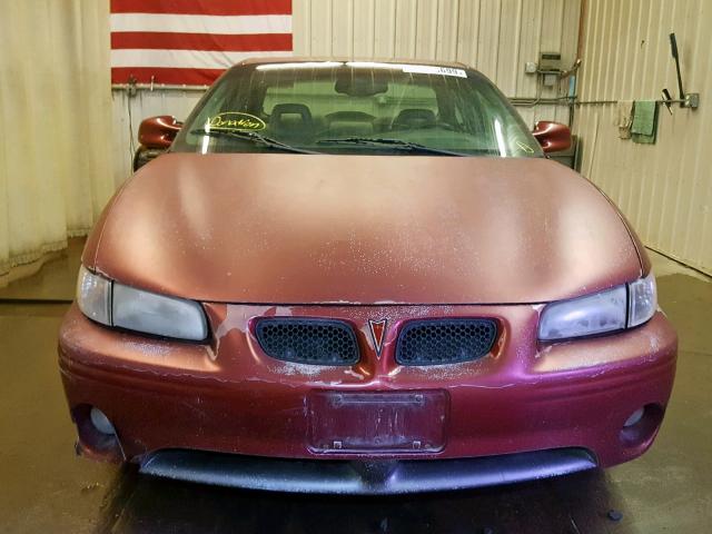1G2WP52K72F171883 - 2002 PONTIAC GRAND PRIX MAROON photo 9