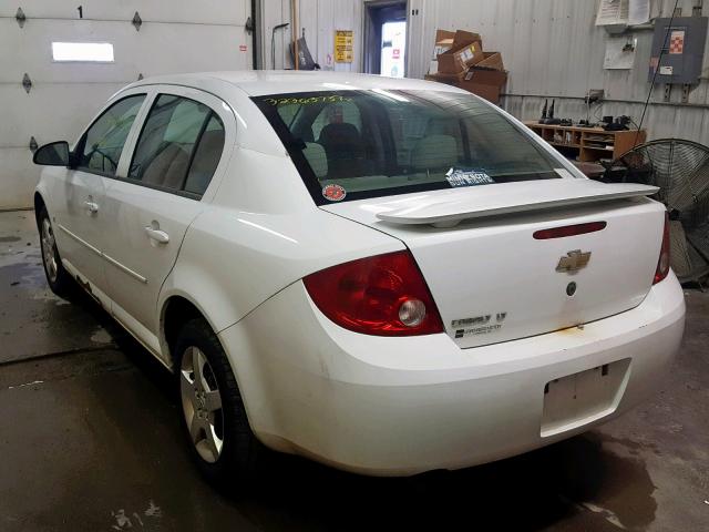 1G1AL55FX77213893 - 2007 CHEVROLET COBALT LT WHITE photo 3