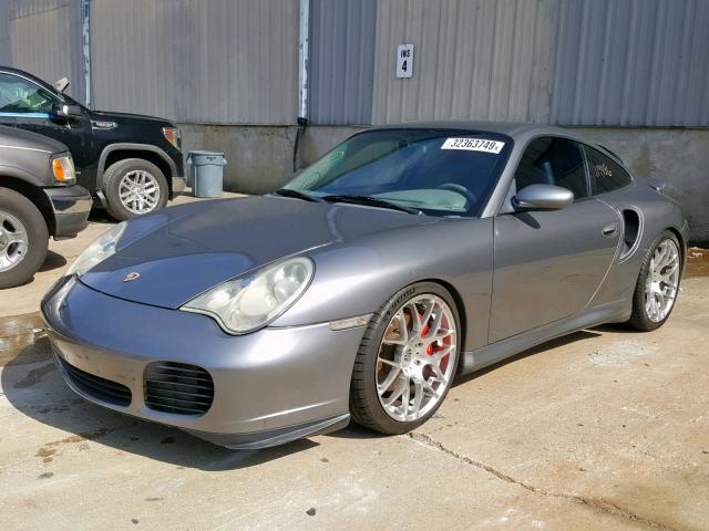 WP0AB29912S686018 - 2002 PORSCHE 911 TURBO GRAY photo 2