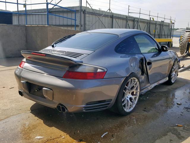 WP0AB29912S686018 - 2002 PORSCHE 911 TURBO GRAY photo 4