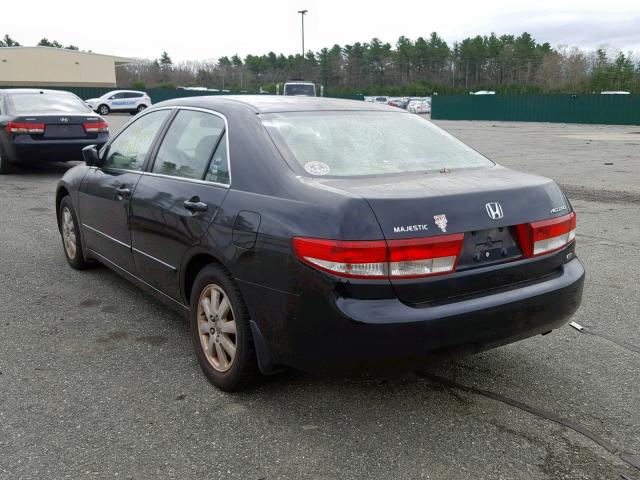 1HGCM66583A026076 - 2003 HONDA ACCORD BLACK photo 3