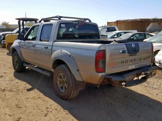 1N6ED27T52C378691 - 2002 NISSAN FRONTIER C GOLD photo 3