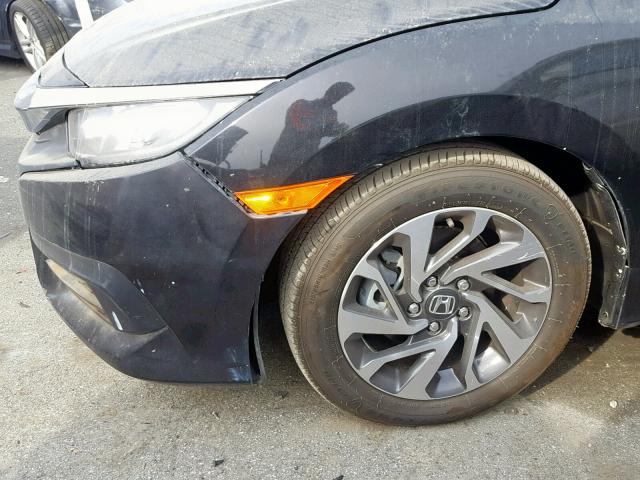 19XFC2F7XGE222757 - 2016 HONDA CIVIC EX BLACK photo 9