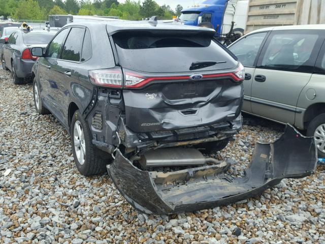 2FMPK3G98GBB15030 - 2016 FORD EDGE SE GRAY photo 3