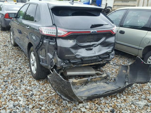 2FMPK3G98GBB15030 - 2016 FORD EDGE SE GRAY photo 9