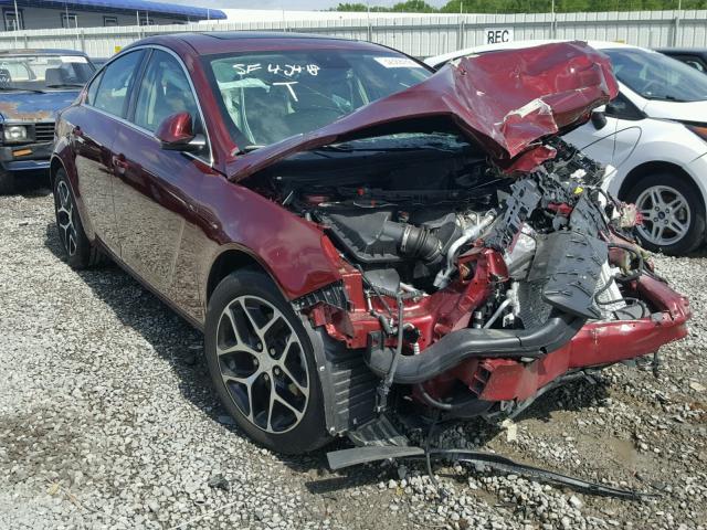 2G4GL5EX1H9181079 - 2017 BUICK REGAL SPOR RED photo 1