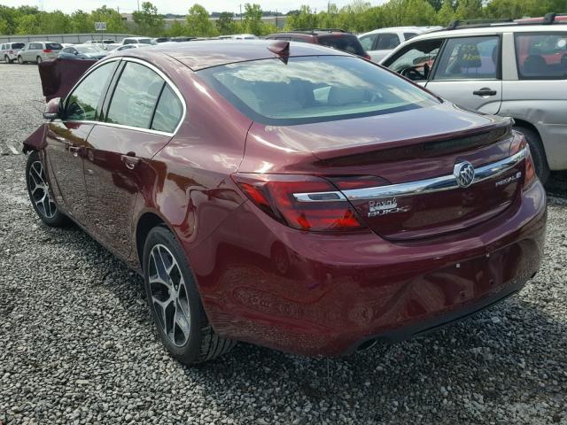 2G4GL5EX1H9181079 - 2017 BUICK REGAL SPOR RED photo 3