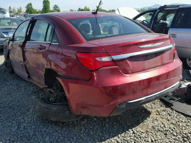 1C3CCBAB2DN606512 - 2013 CHRYSLER 200 LX RED photo 3