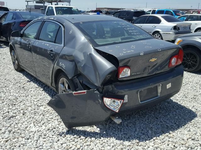 1G1ZH57B89F113458 - 2009 CHEVROLET MALIBU 1LT ნაცრისფერი ფოტო 3