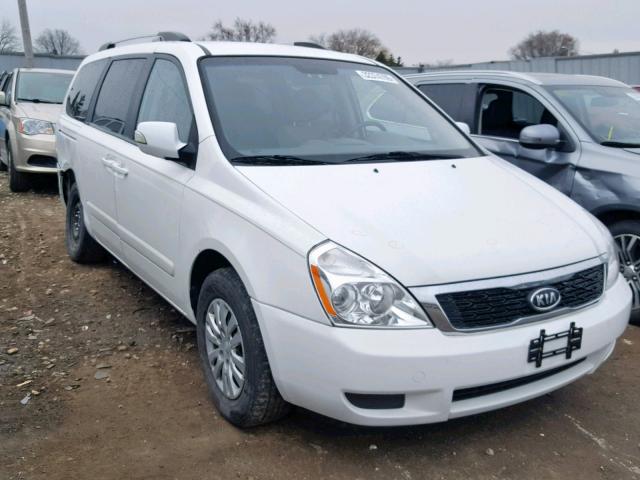 KNDMG4C7XC6500892 - 2012 KIA SEDONA LX WHITE photo 1