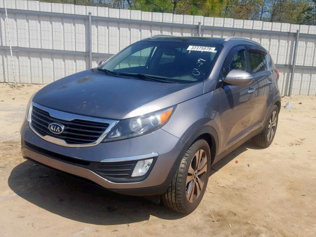 KNDPC3A27B7079961 - 2011 KIA SPORTAGE E GRAY photo 2