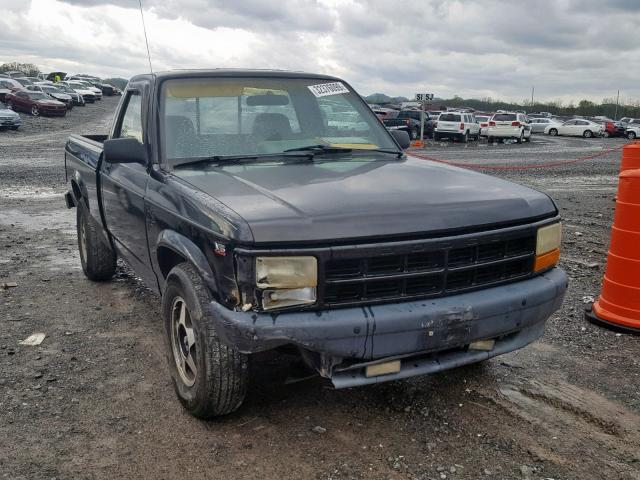 1B7FL26X6RW103371 - 1994 DODGE DAKOTA BLACK photo 1