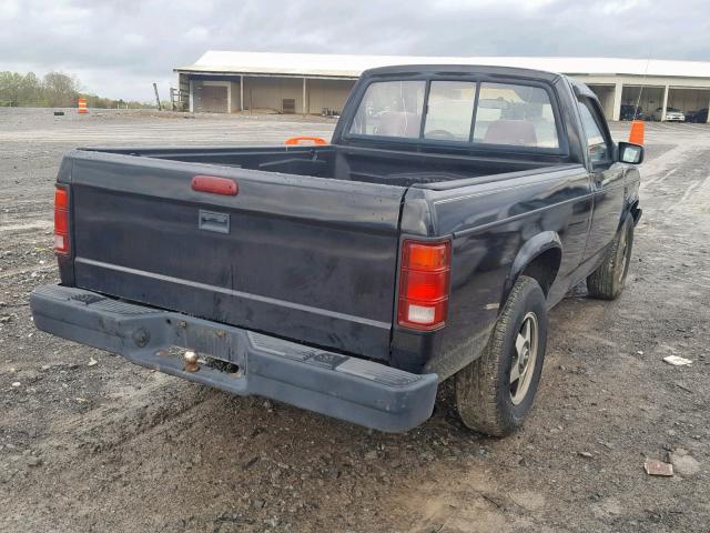 1B7FL26X6RW103371 - 1994 DODGE DAKOTA BLACK photo 4