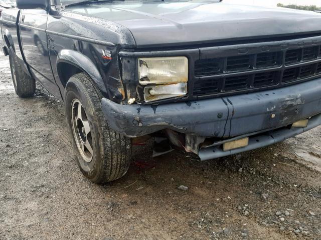 1B7FL26X6RW103371 - 1994 DODGE DAKOTA BLACK photo 9