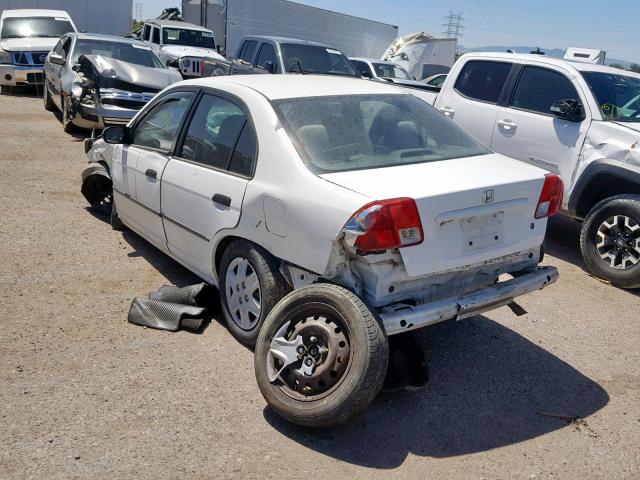 1HGES16364L004325 - 2004 HONDA CIVIC DX V WHITE photo 3