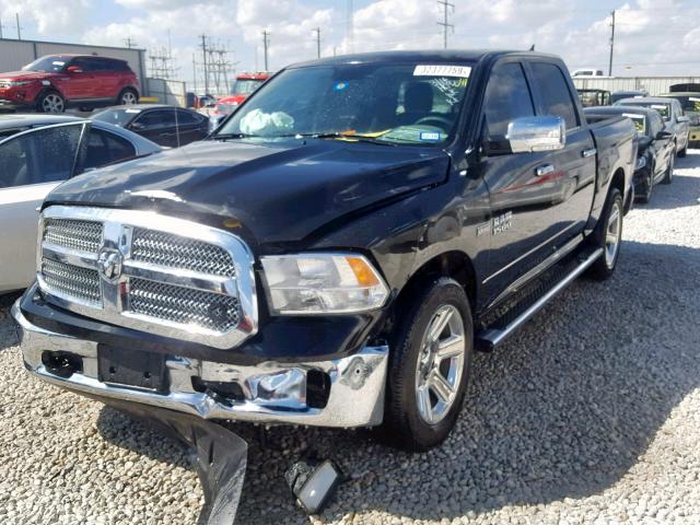 1C6RR6LT7JS193184 - 2018 RAM 1500 SLT BLACK photo 2