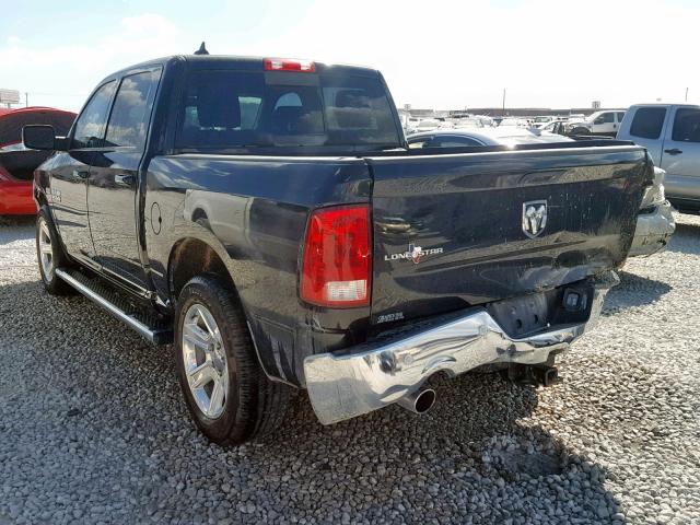 1C6RR6LT7JS193184 - 2018 RAM 1500 SLT BLACK photo 3