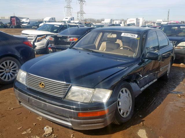 JT8BH22F4T0050403 - 1996 LEXUS LS 400 BLACK photo 2