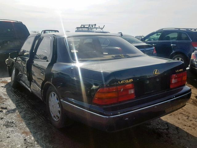 JT8BH22F4T0050403 - 1996 LEXUS LS 400 BLACK photo 3