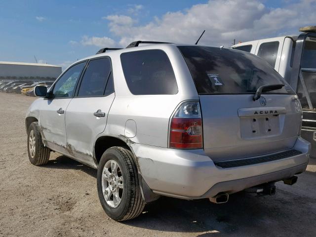 2HNYD18924H555494 - 2004 ACURA MDX TOURIN SILVER photo 3