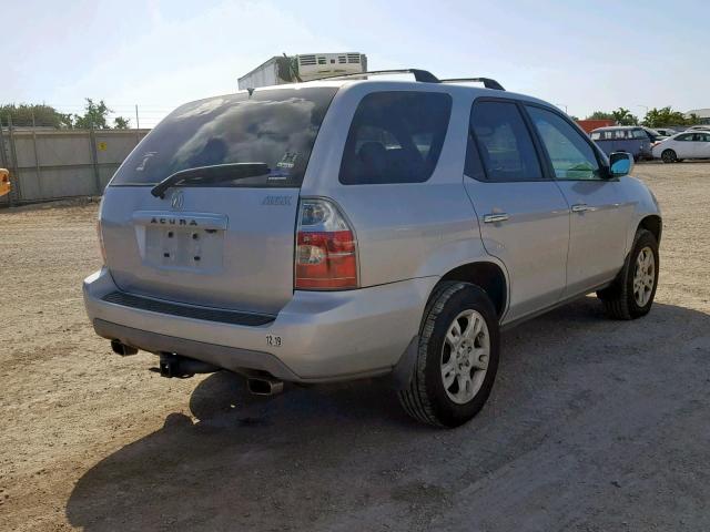 2HNYD18924H555494 - 2004 ACURA MDX TOURIN SILVER photo 4