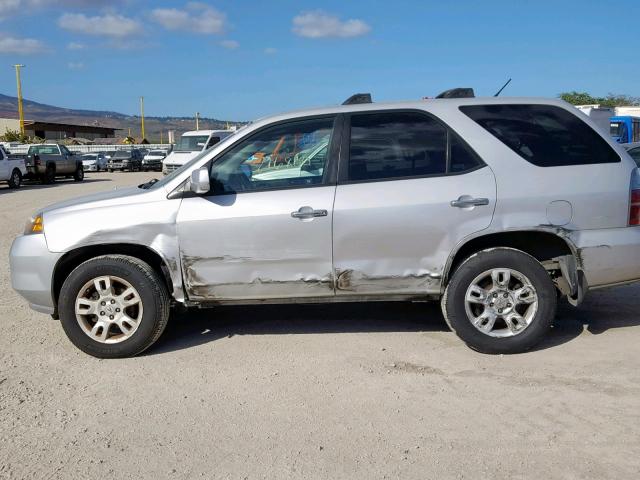 2HNYD18924H555494 - 2004 ACURA MDX TOURIN SILVER photo 9